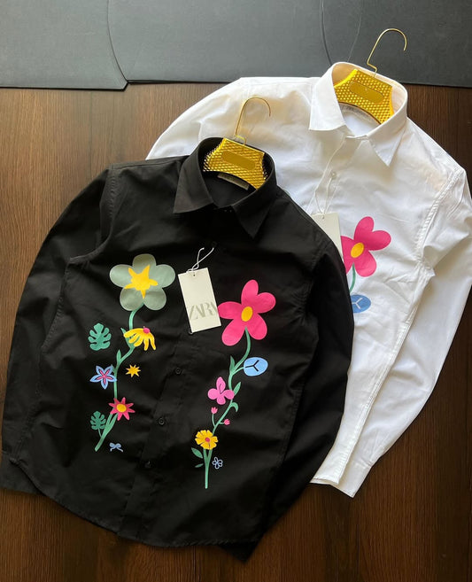Premium Floral Designer Casual Cotton Shirt | Pack of 2