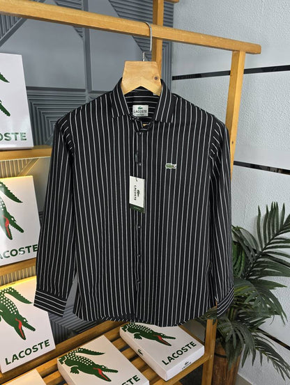 Premium Vertical Striped Designer Casual Cotton Shirt | Pack of 2