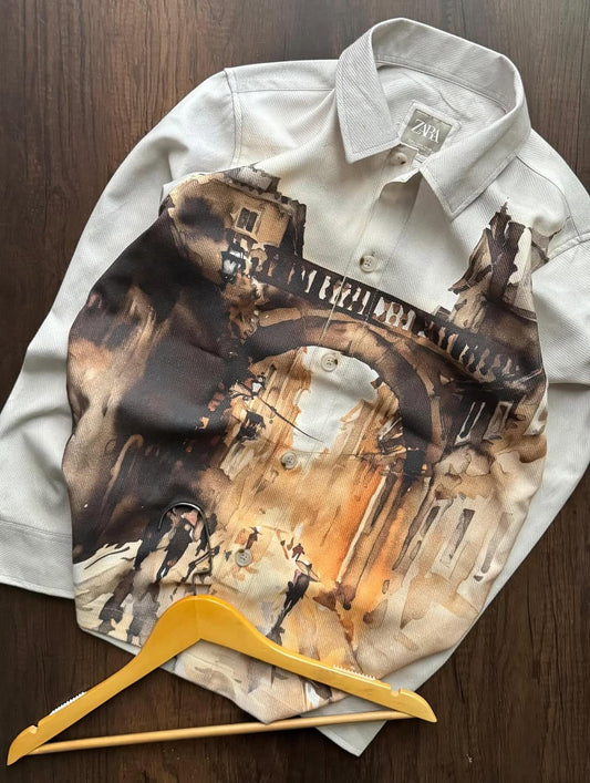 Premium Artistic Printed Designer Casual Cotton Shirt | Pack of 2