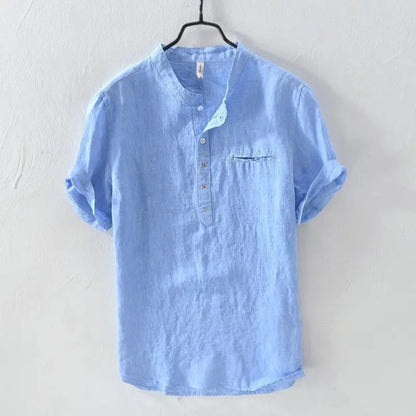 Premium Solid Mandarin Designer Casual Cotton Shirt | Pack of 2